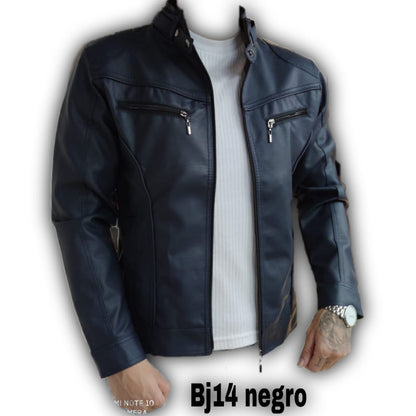 Chaqueta de cuero textil T17